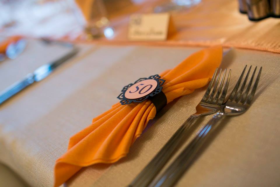 Салфетки с декорация - пръстен 29