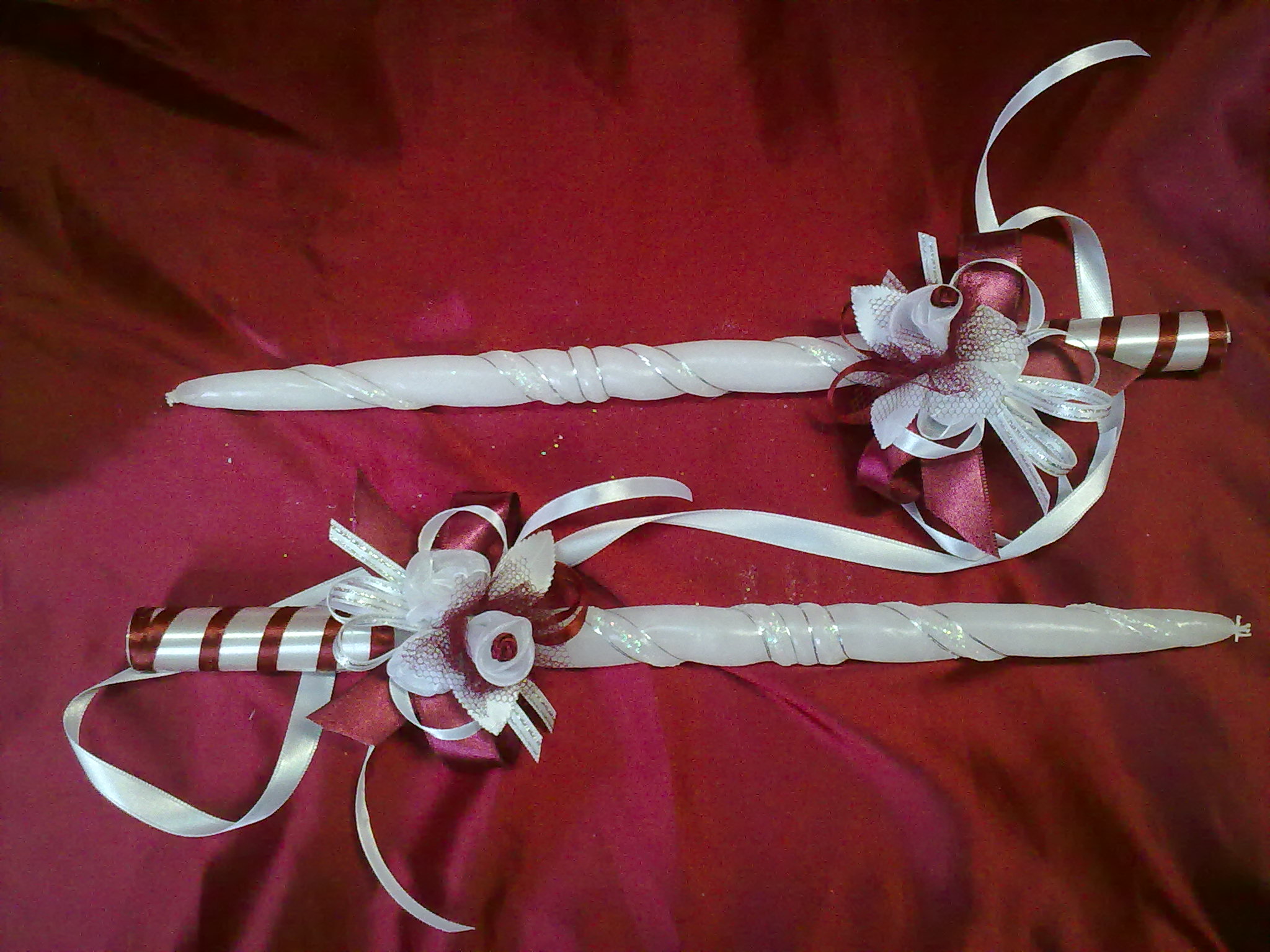 Ритуални свещи с украса №103