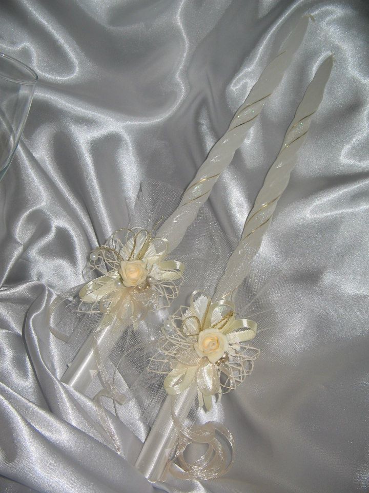 Ритуални свещи с украса №122