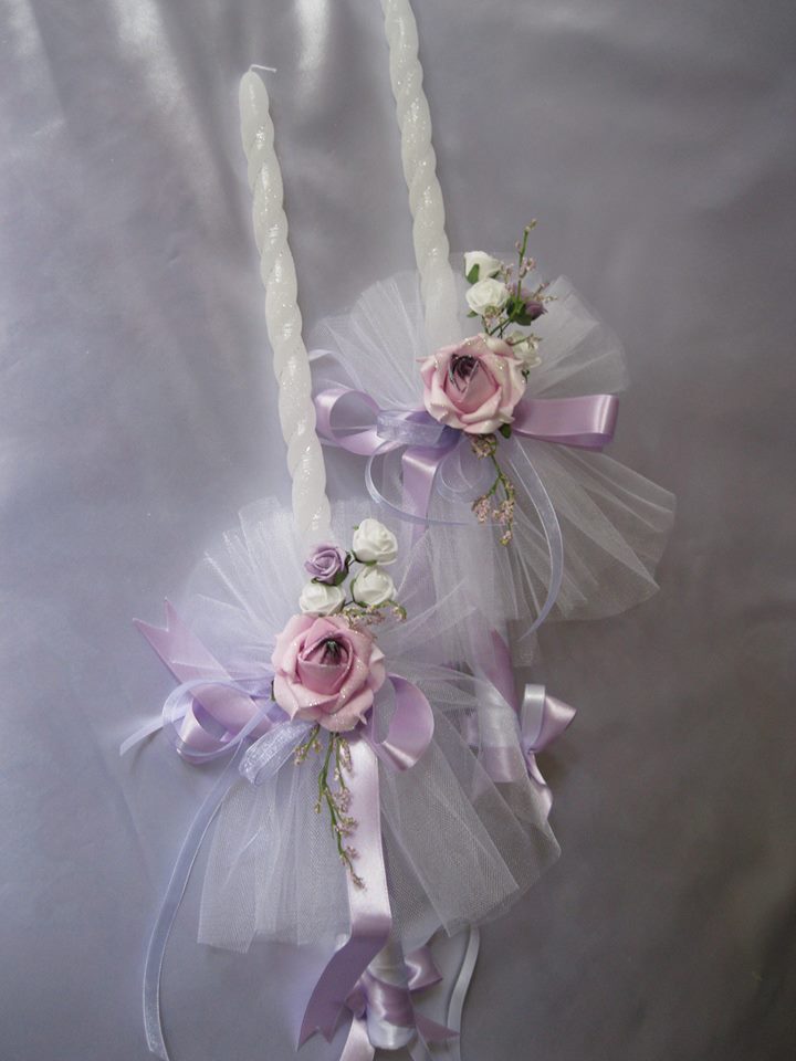 Ритуални свещи с украса №20